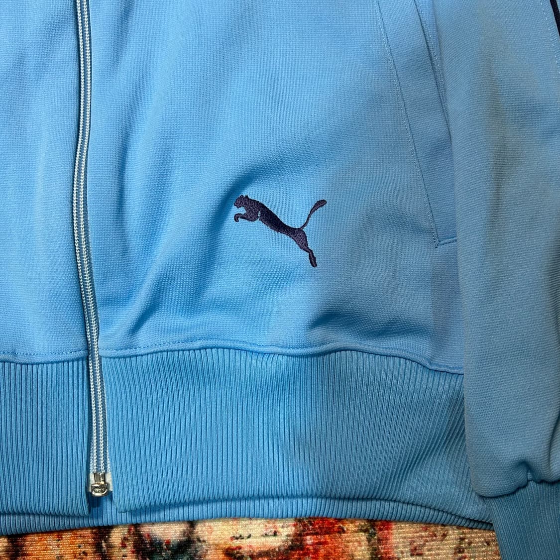 [L] 푸마 재팬 스카이블루 져지 트랙탑 자켓 상품이미지3