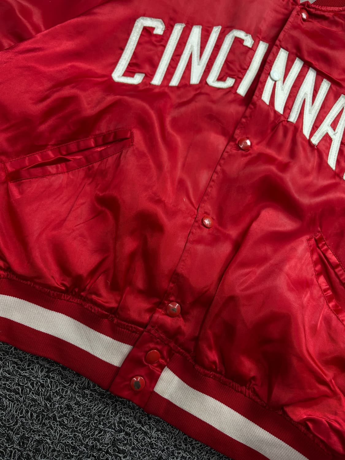 00s MLB 신시네티 레즈 사틴 바시티 자켓 1700 상품이미지3