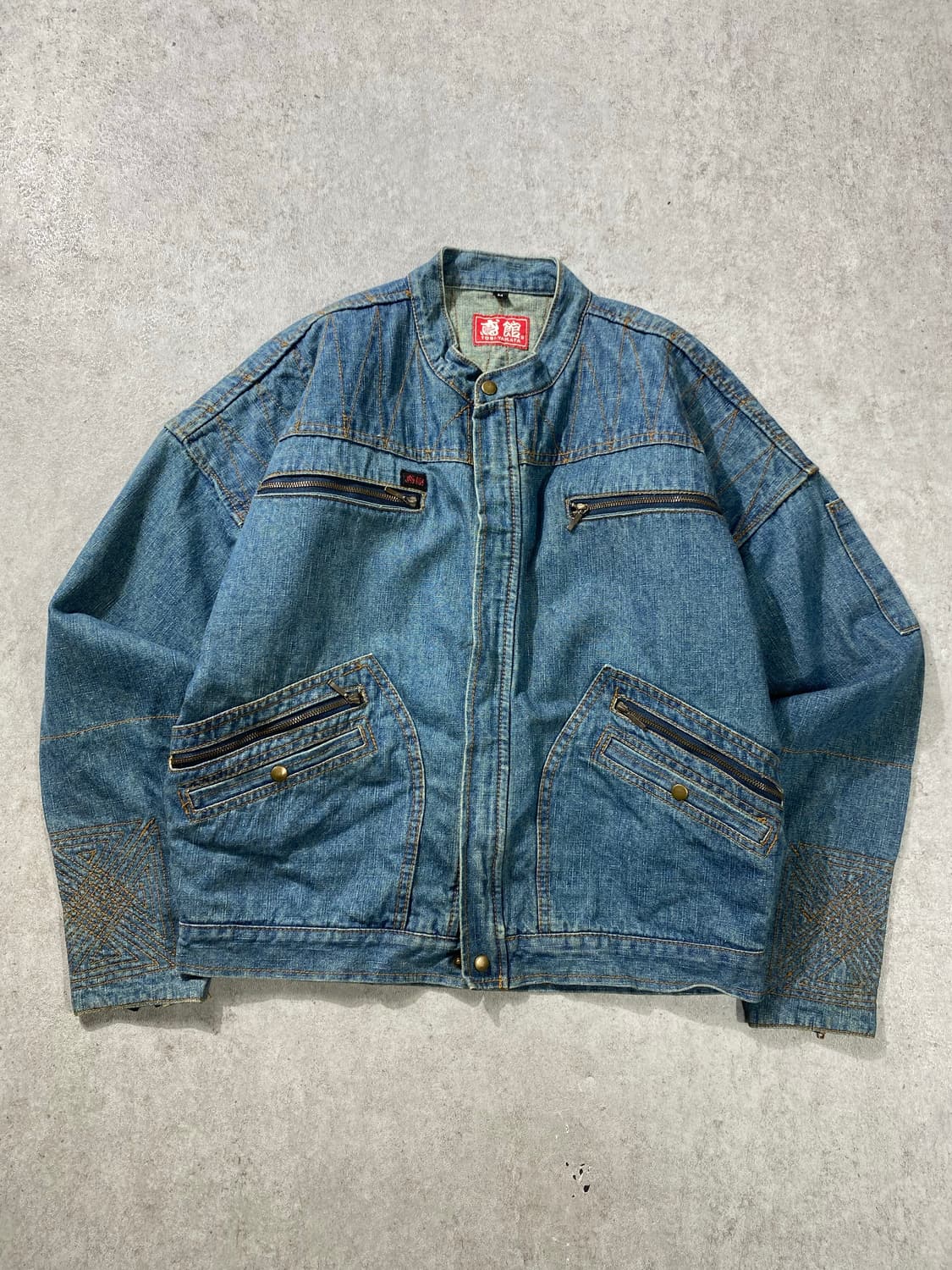 [M] 90s TOBI-YAKATA 크롭 데님 워크자켓 상품이미지5