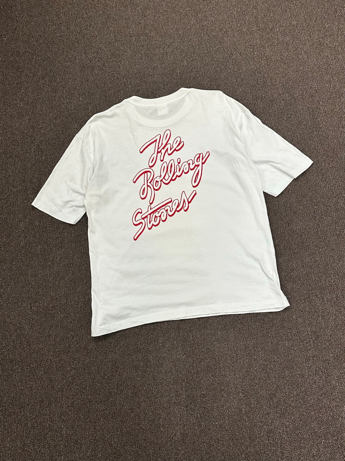 L)롤링스톤스 빈티지 밴드 로고 프린팅 브라바도 반팔 상품이미지5