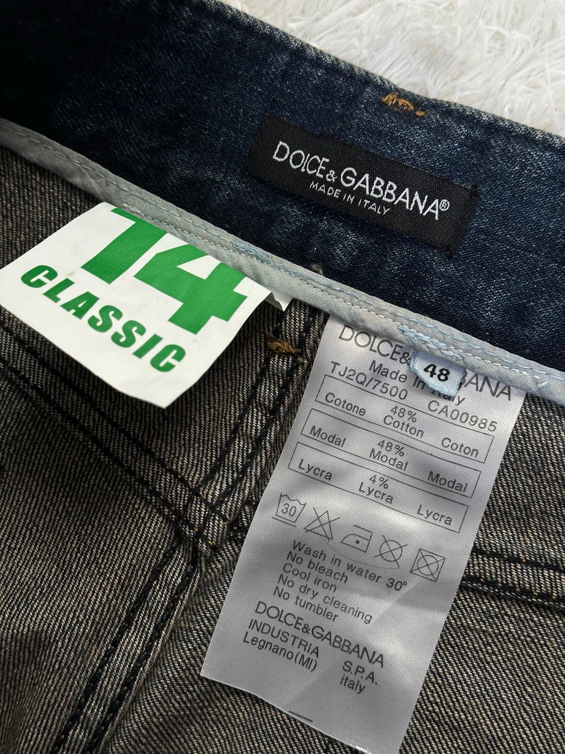 돌체앤가바나 데미지 워싱 청바지 48사이즈 상품이미지4