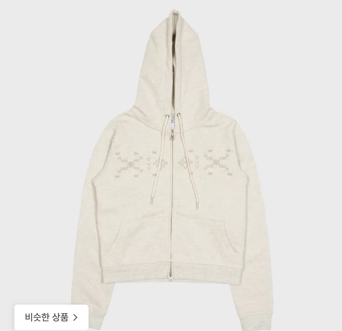 더콜디스트모먼트 노르딕 후드집업 오트밀 상품이미지1