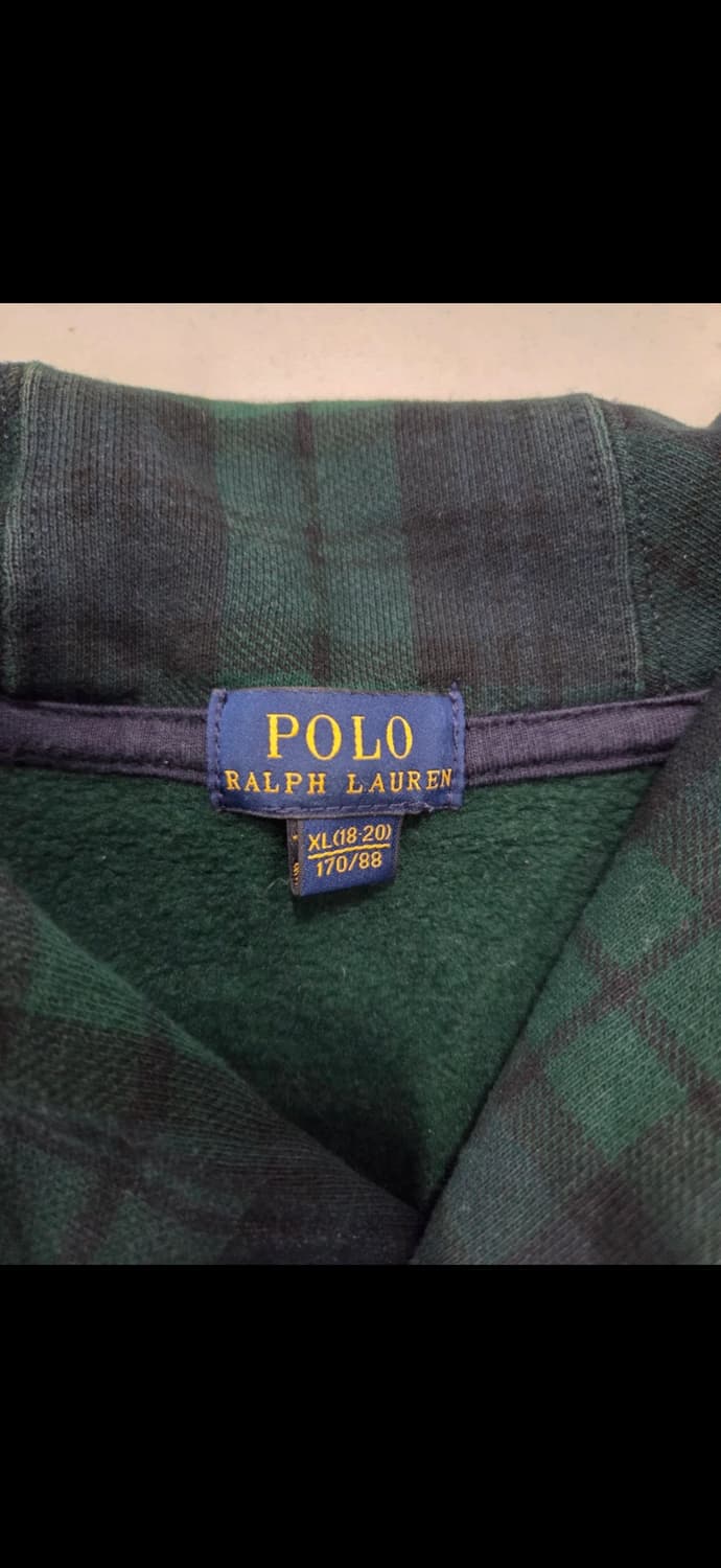 폴로 랄프로렌 타탄 숄카라 스웻셔츠 상품이미지3