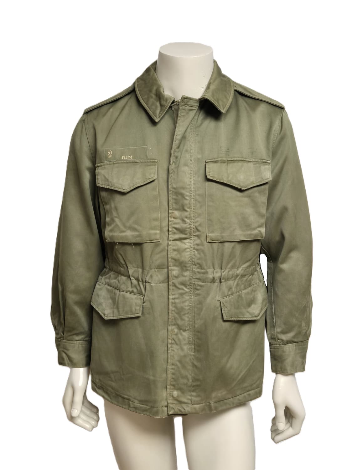 육군 구형 70년대 민무늬 야전상의 전투복 상의 자켓 (M) 상품이미지1