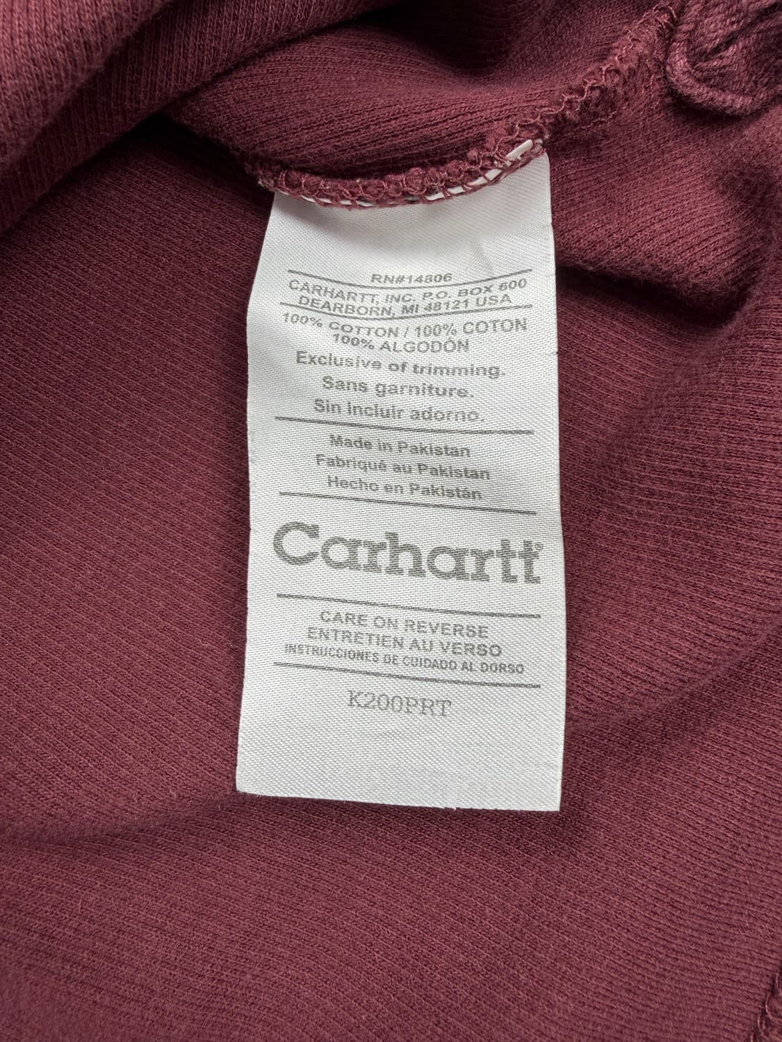 00s Carhartt Button Thermal Tee 상품이미지4