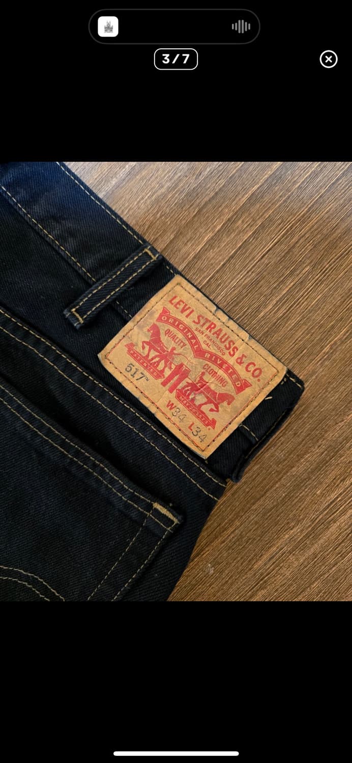 리바이스 517 블랙 34x34 (Levis 517) 상품이미지5