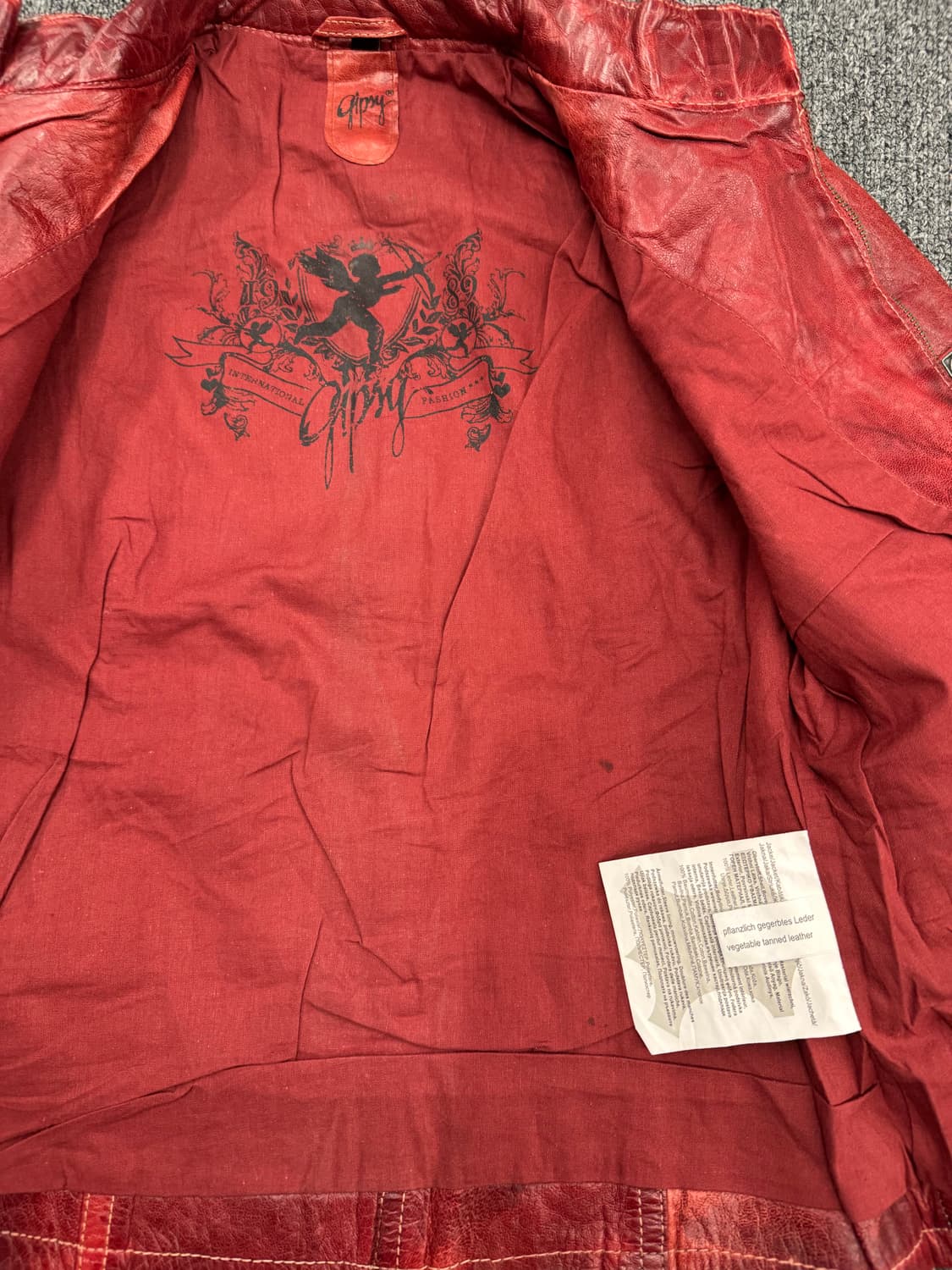 Gipsy 빈티지 여성 라이더 가죽자켓 상품이미지5