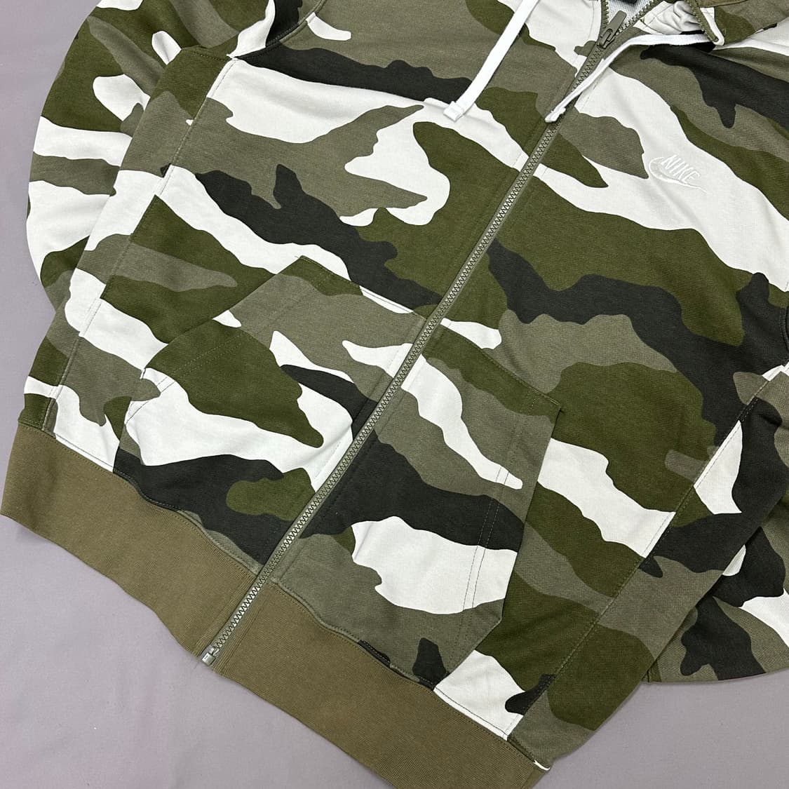 나이키 레어템 밀리터리 카모 후드집업 L 상품이미지5