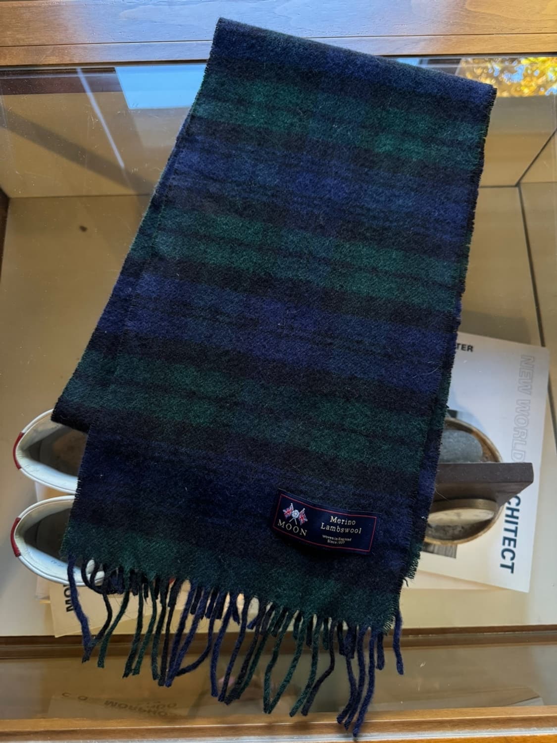 문트위드 블랙와치패턴 머플러 상품이미지5