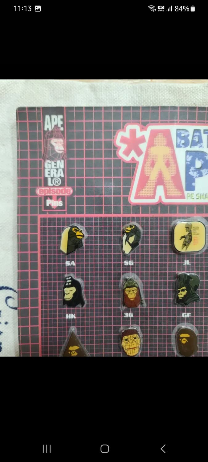 1999년 BAPE LOGO 핀  배지 세트# 상품이미지2