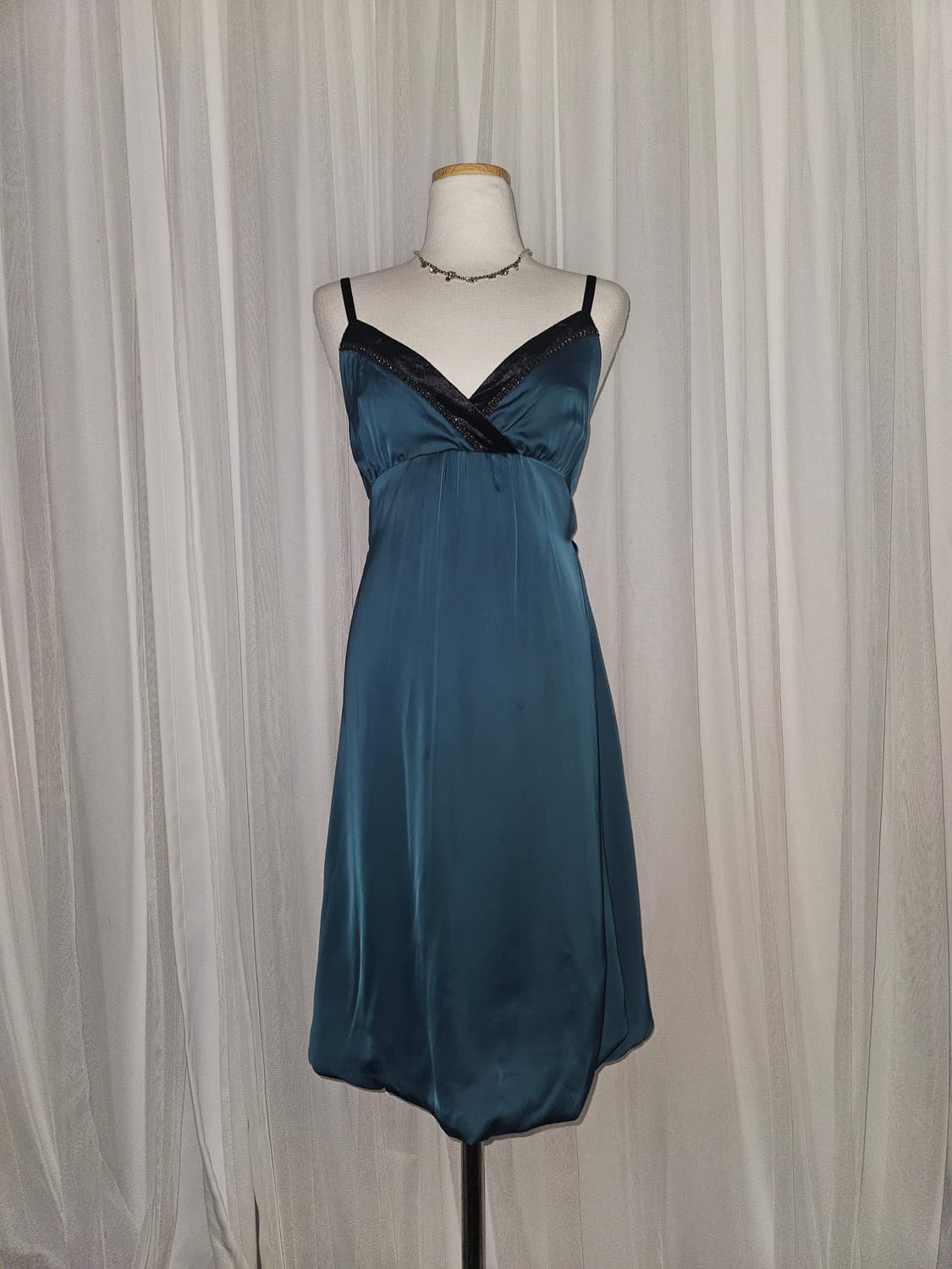 apres jour 에메랄드 그린 퍼프 드레스 상품이미지1