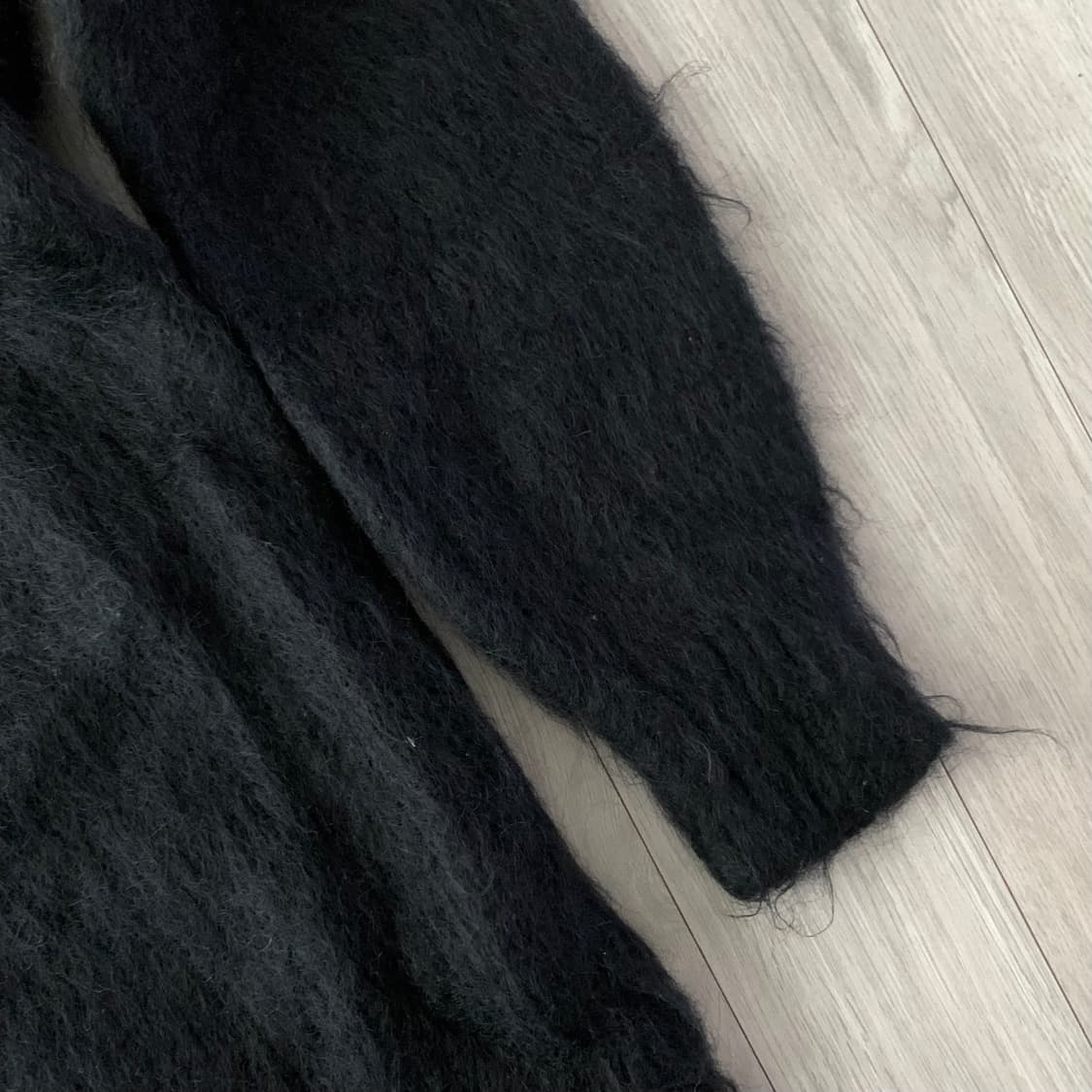 꼼데가르송 트리콧 모헤어 블랙 롱 니트 상품이미지3