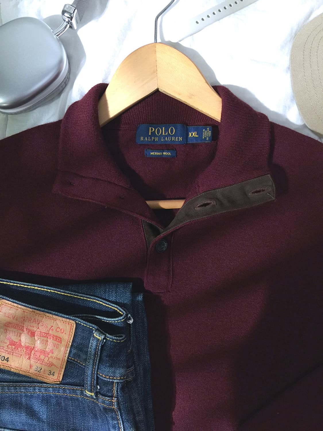 (MAN) 폴로랄프로렌 버튼넥니트 L  상품이미지2