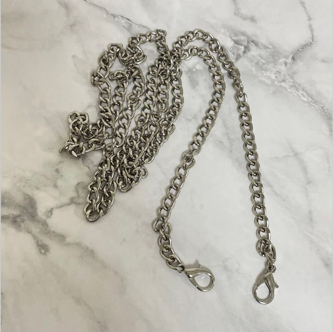 비비안 웨스트우드 아카이브 블랙 레더 복주머니 동전지갑 체인 크로스백 상품이미지6