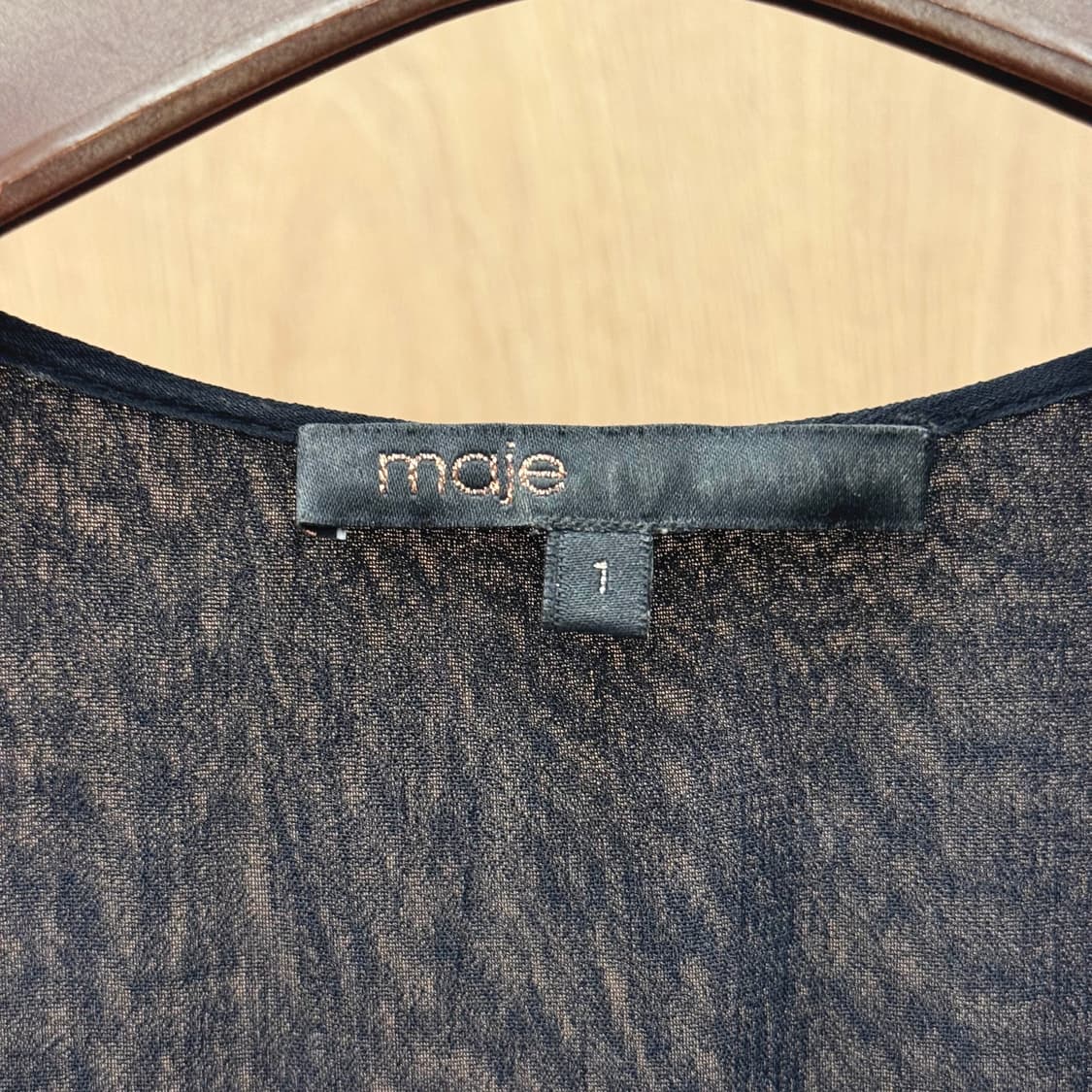 마쥬 미디 원피스 프린지 체인 디테일 시스루 슬리브리스 블랙 상품이미지7