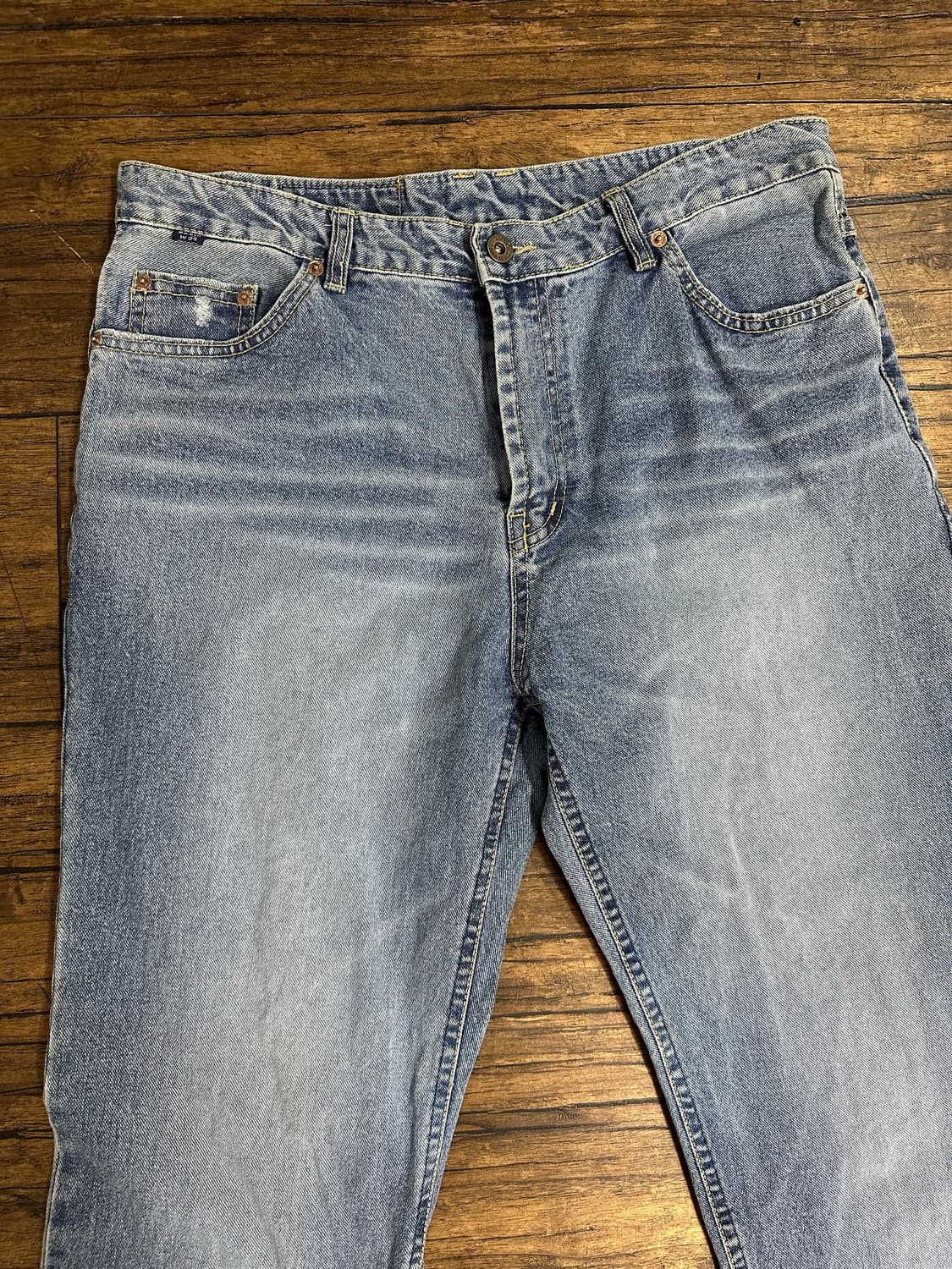 가우초진스앤코 연청 와이드핏 청바지 W34 상품이미지2