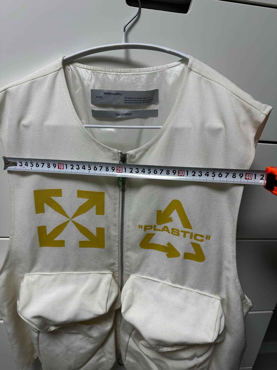 오프화이트 2013 초기 시즌 유틸리티 베스트 아이보리 정품 (버질 아블 상품이미지4
