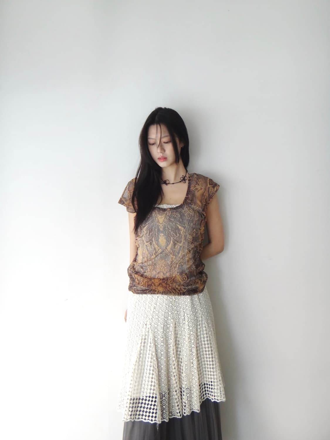 Mesh aurora layer sleeveless 상품이미지1