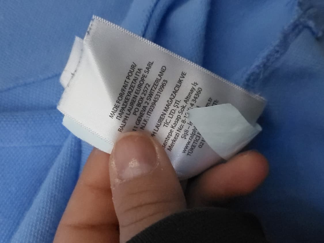 폴로 랄프로렌 긴팔 폴로 하늘색 XL 상품이미지7