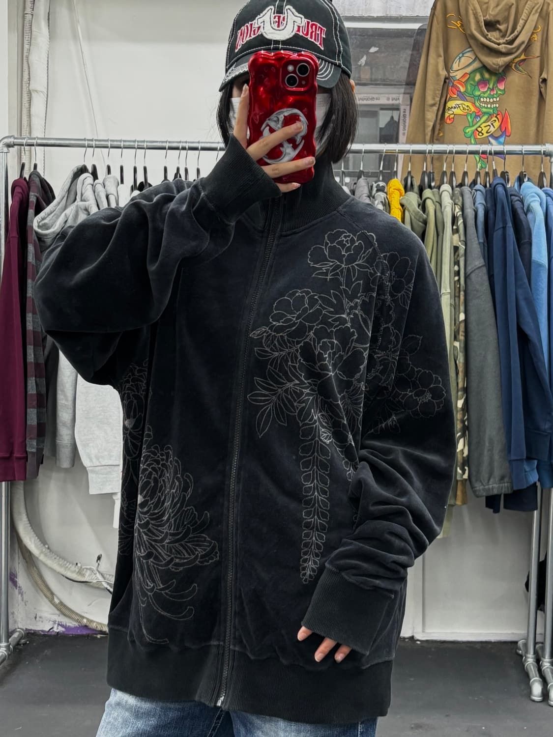 카라쿠리 타마시 오리엔탈 벨벳 자켓 상품이미지5