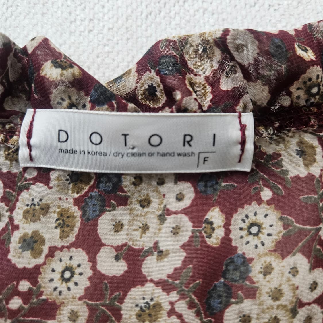 F DOTORI 여성 플로럴패턴 블라우스 0403Y 상품이미지3