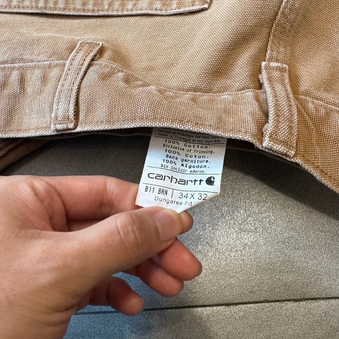 칼하트 정품 오리지널 브라운 카펜터 팬츠 상품이미지10