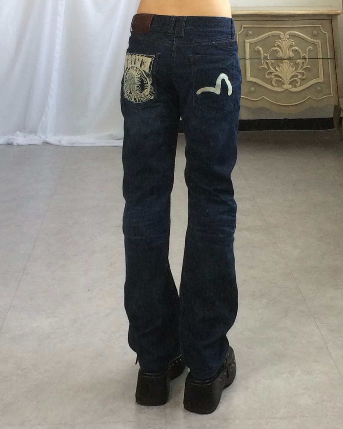 Evisu back pocket point denim pants 상품이미지1