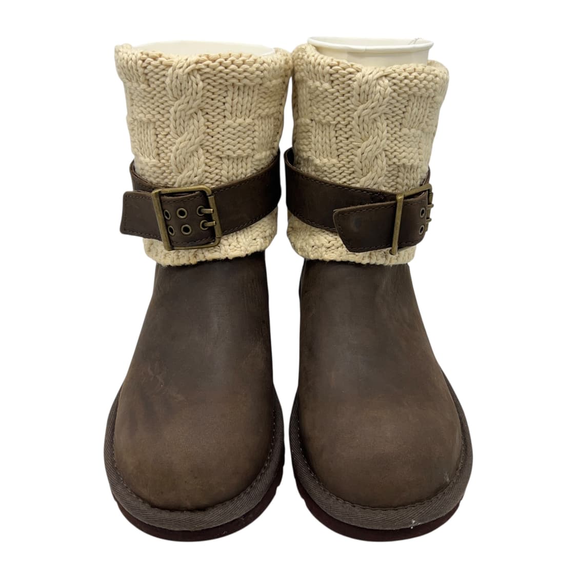 220 W 어그 니트 부츠 다크 브라운 상품이미지4