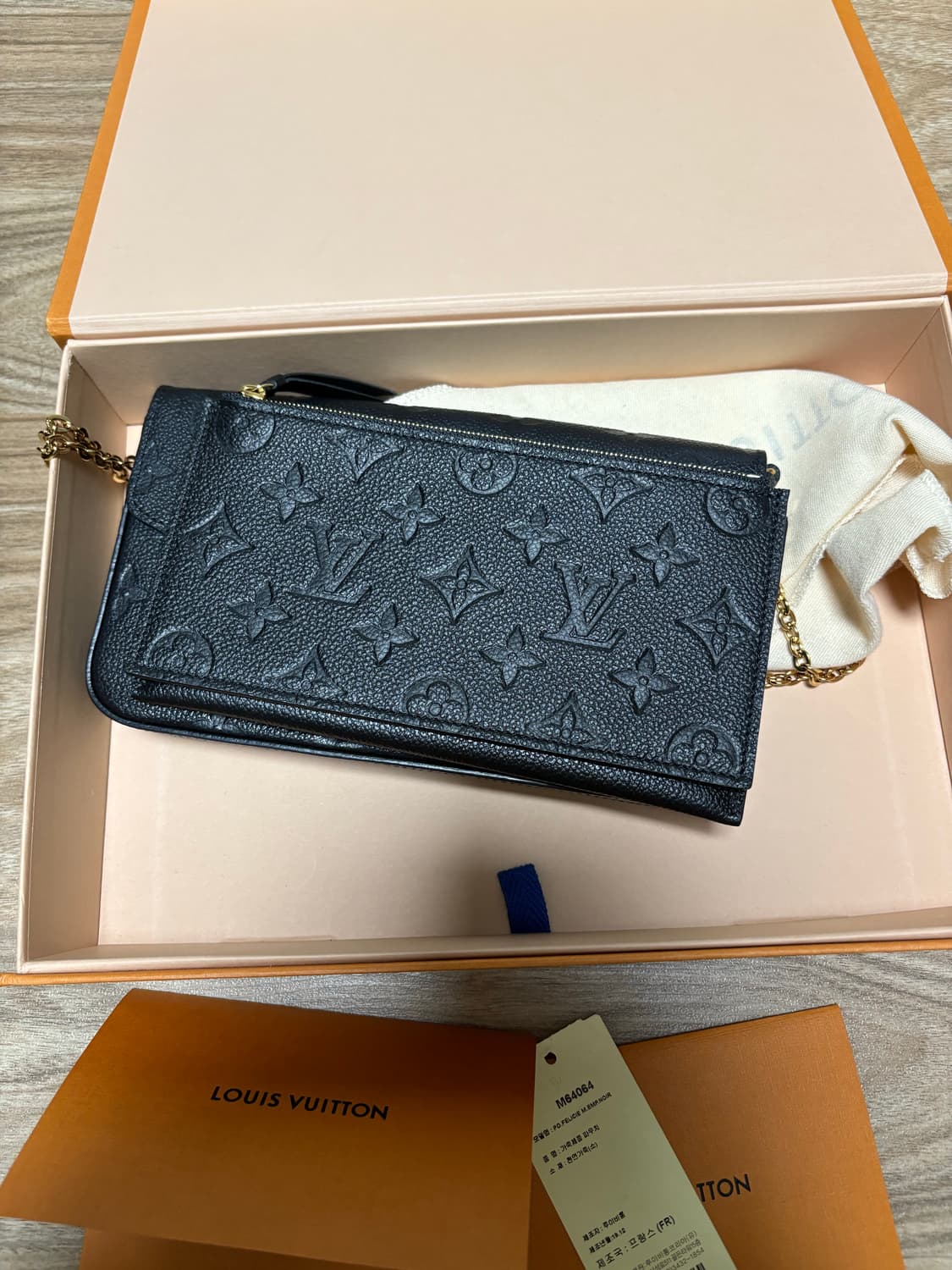 루이비통 포쉐트 펠리시 앙프렝뜨 블랙 상품이미지3