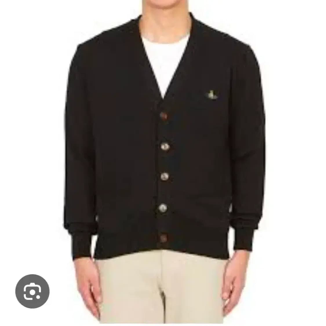 비비안웨스트우드 화이트라벨 블랙 가디건 100~105 상품이미지2