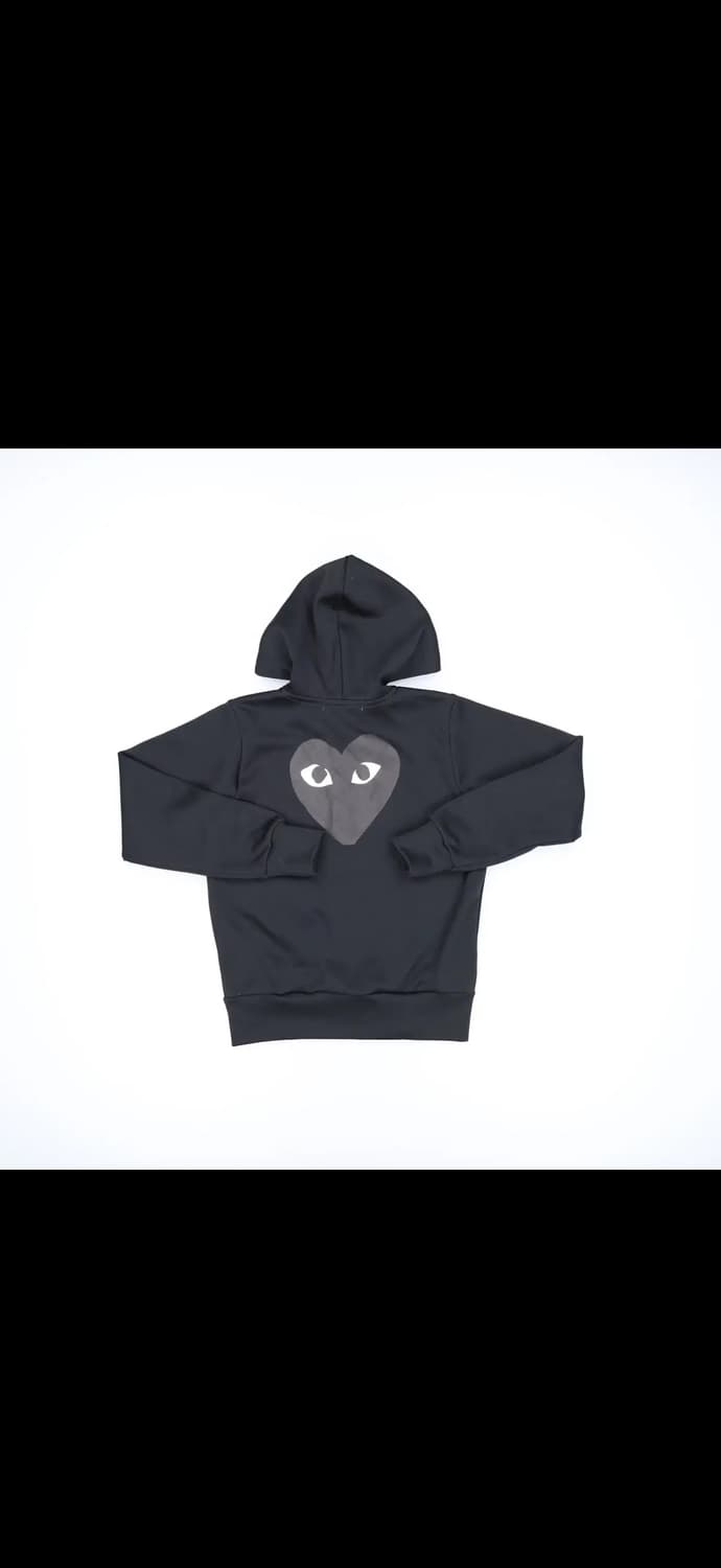 꼼데가르송 여성 빅블랙하트 후드집업 0107H1 상품이미지2
