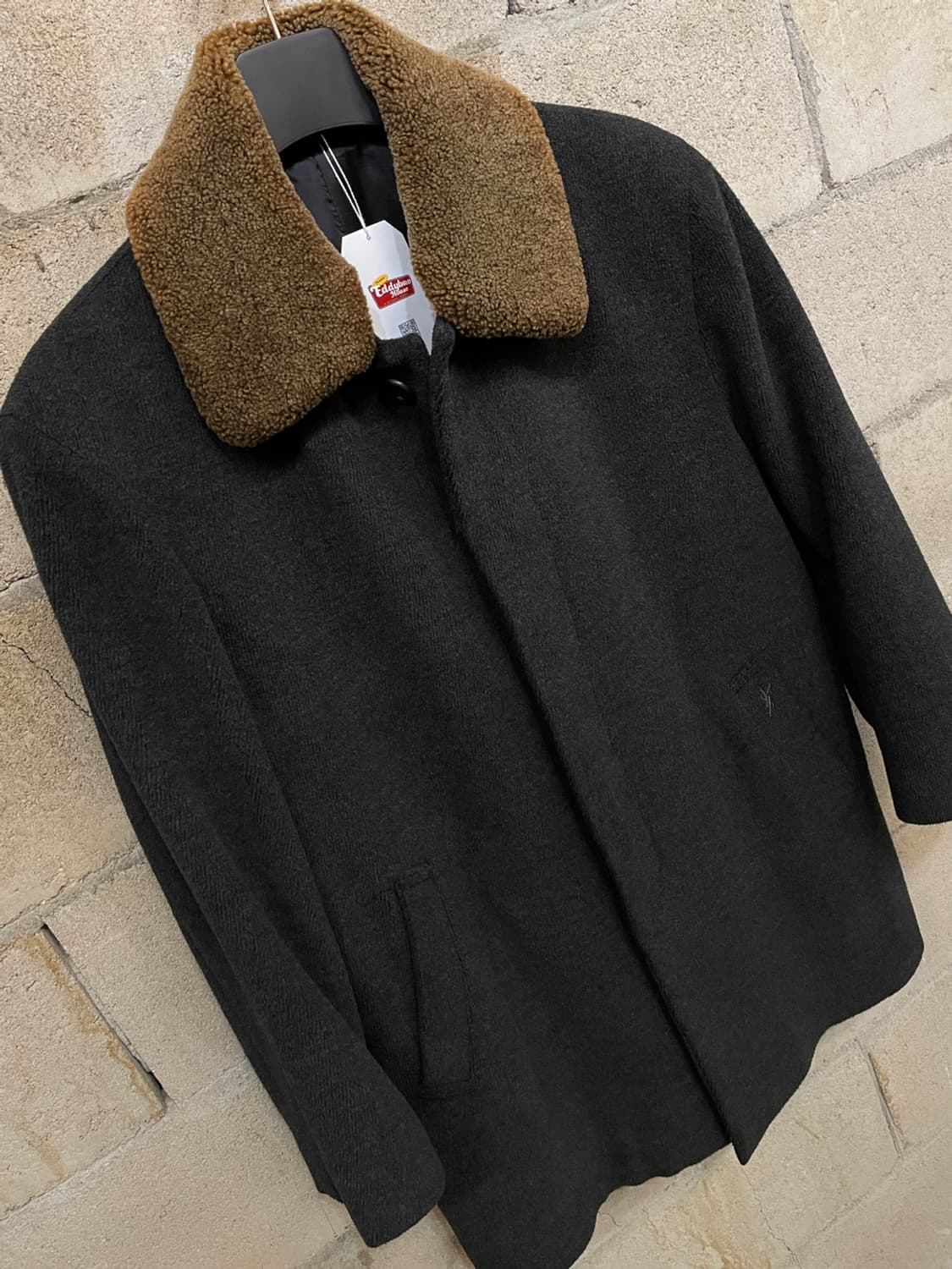 입생로랑 쉐르파 카라 싱글 울 코트  상품이미지3