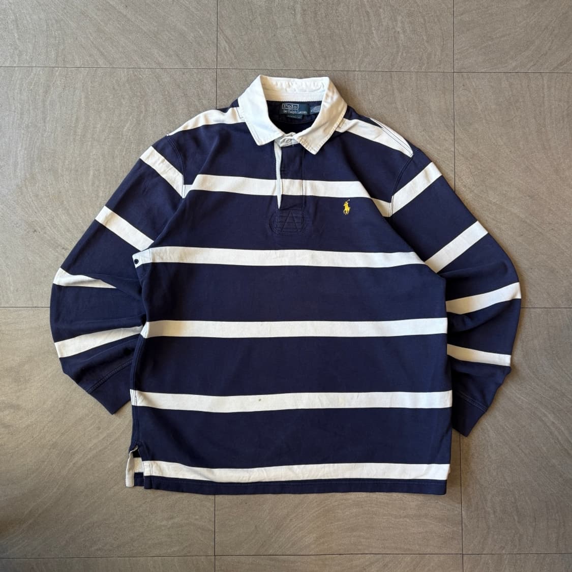 폴로 정품 스트라이프 럭비 티셔츠 상품이미지1