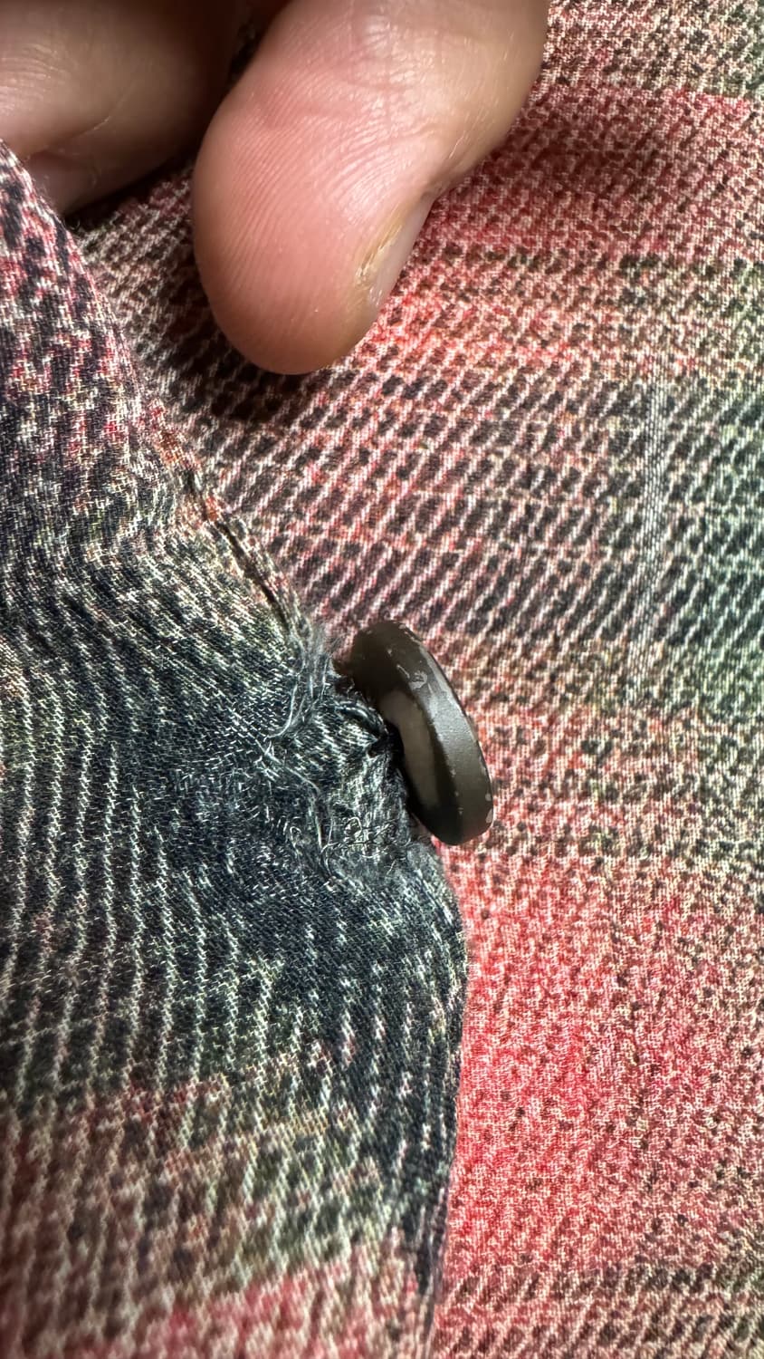 아워레가시 버로우드 럼버체크 셔츠 50사이즈 상품이미지4