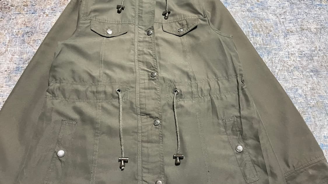 JPN 일본 빈티지 y2k 아메카지 올리브 카키 밀리터리 후드 야상 자켓 상품이미지6