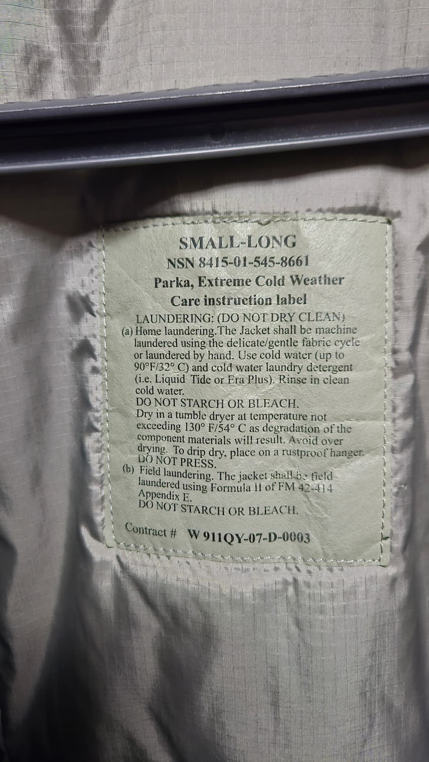 프리마로프트 파카 레벨7 Small-Long 상품이미지5