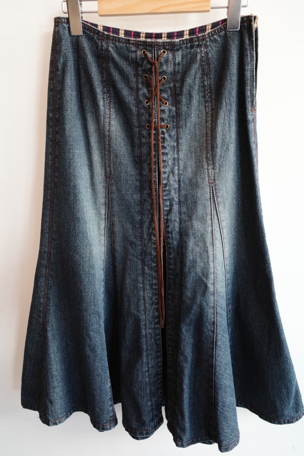 COMME CA ISM 꼼싸이즘 프린지 롱 스커트 (26인치) 상품이미지2