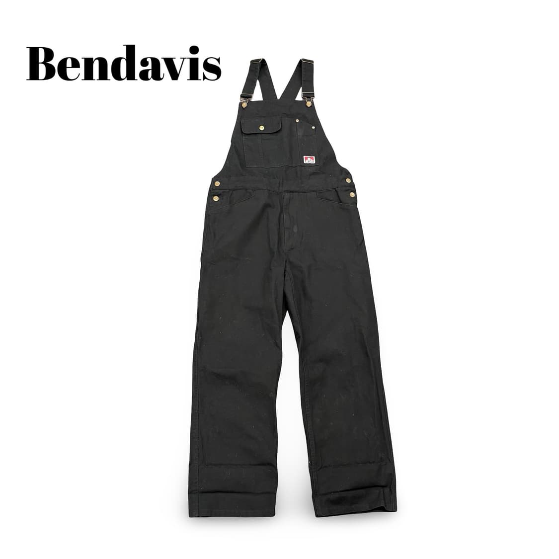 (95)벤 데이비스 블랙 오버롤 상품이미지1
