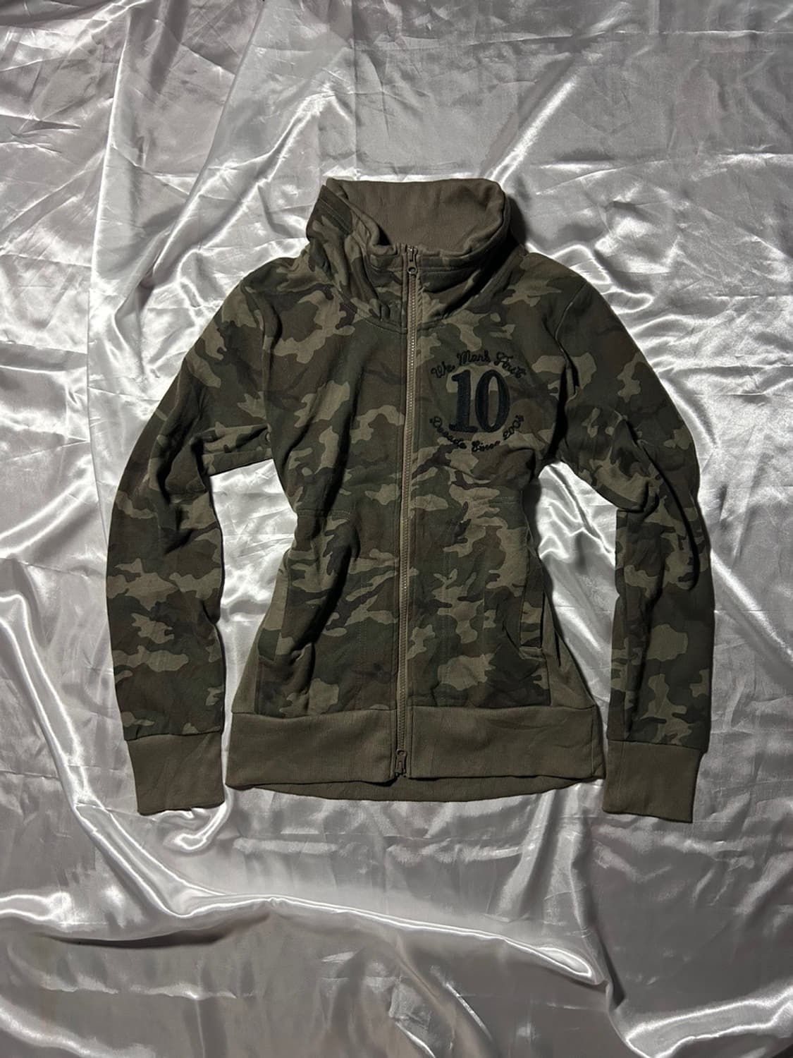 purple & yellow military zip-up 상품이미지1