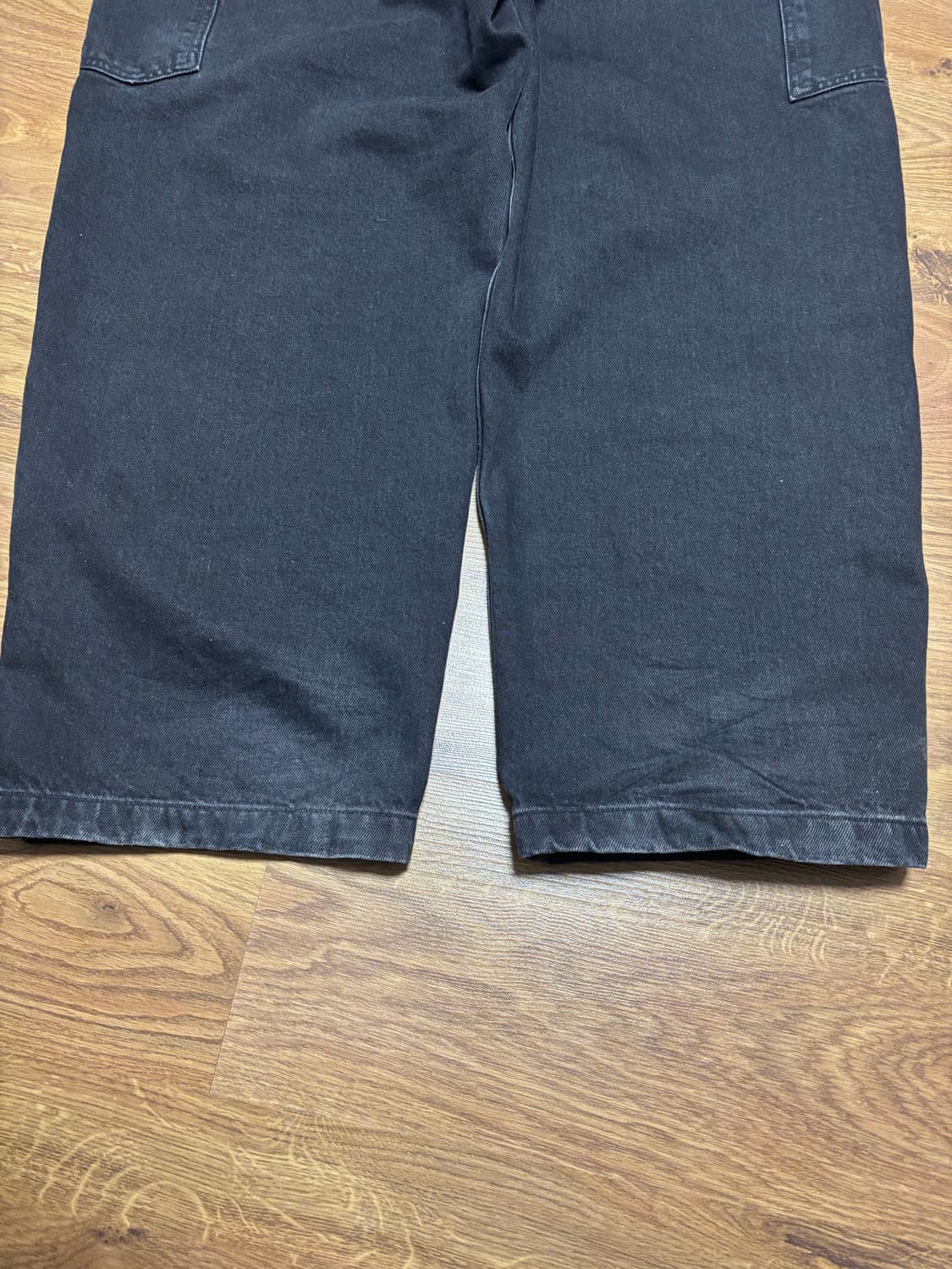 M) 칼하트wip 내쉬 더블니 팬츠 블랙 상품이미지4