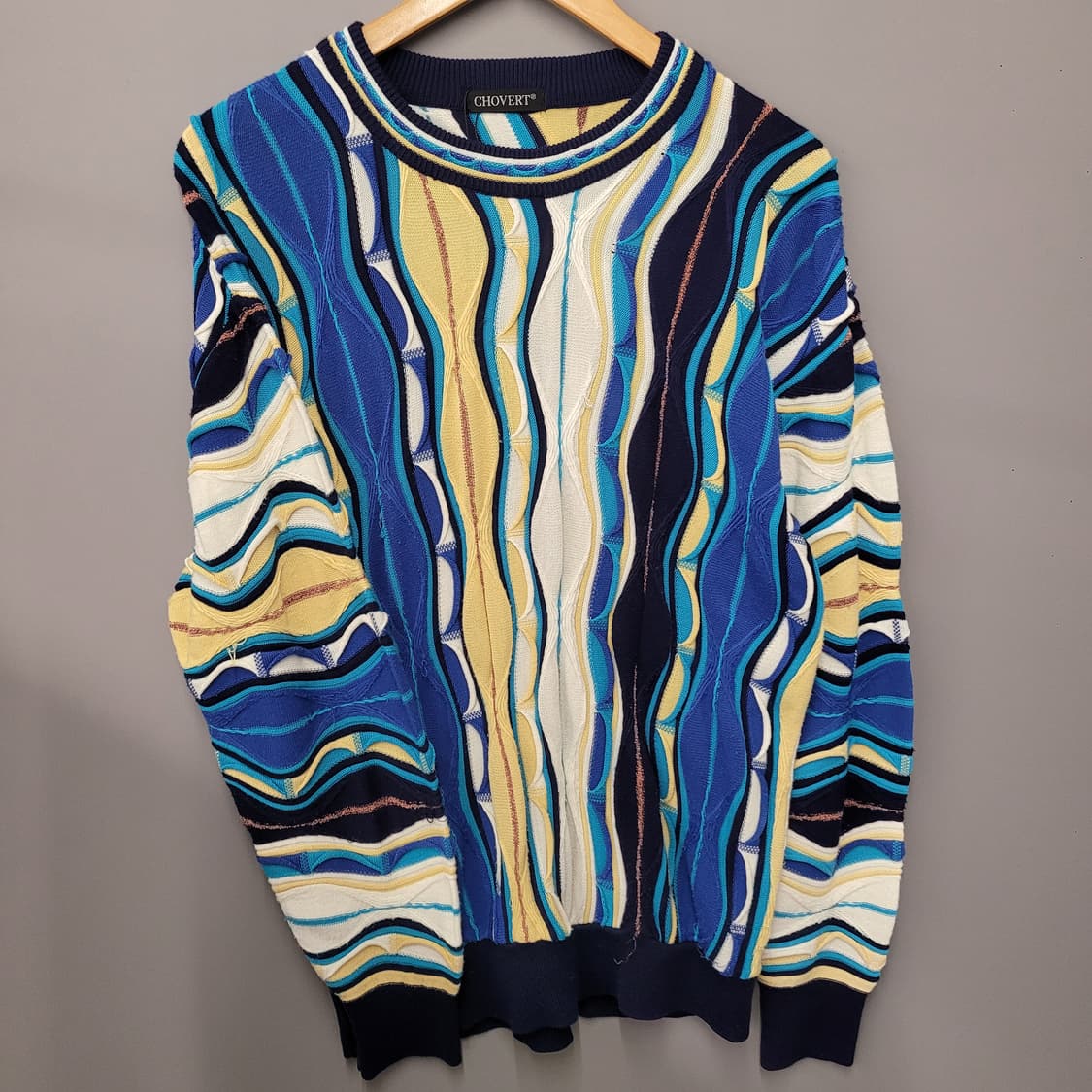 Chovert 쿠지패턴 케이블 니트 상품이미지1