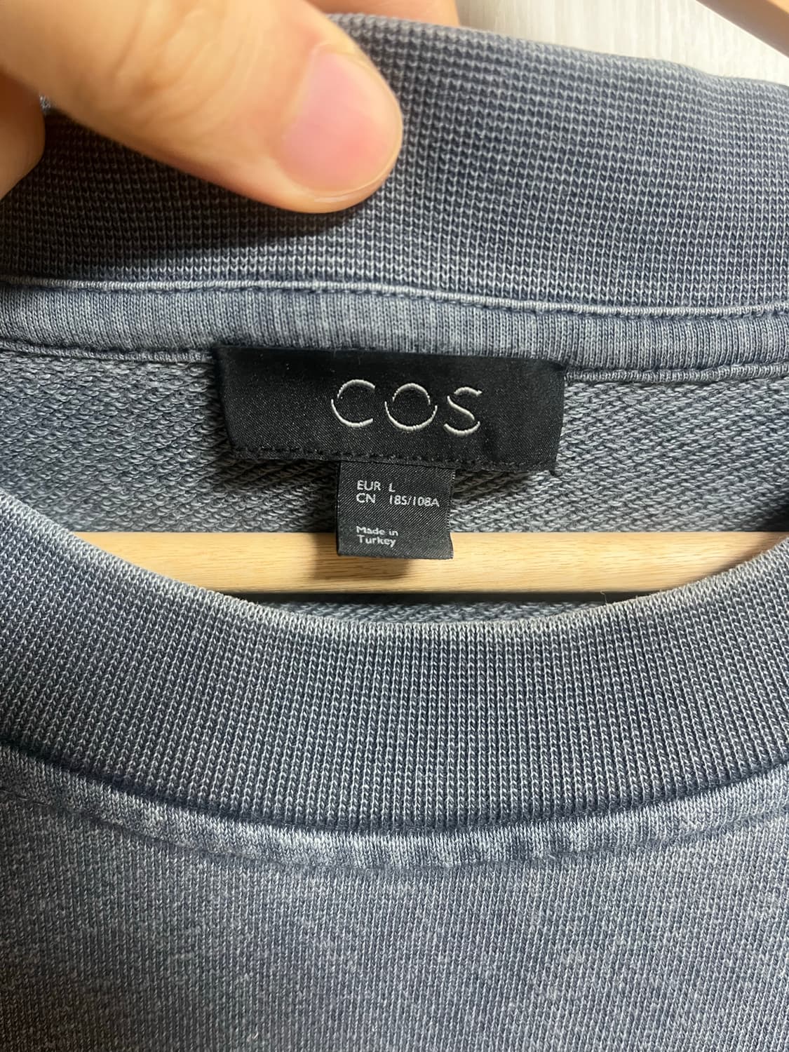 COS 코스 피그먼트 다잉 스웨트셔츠 (L사이즈) 상품이미지2