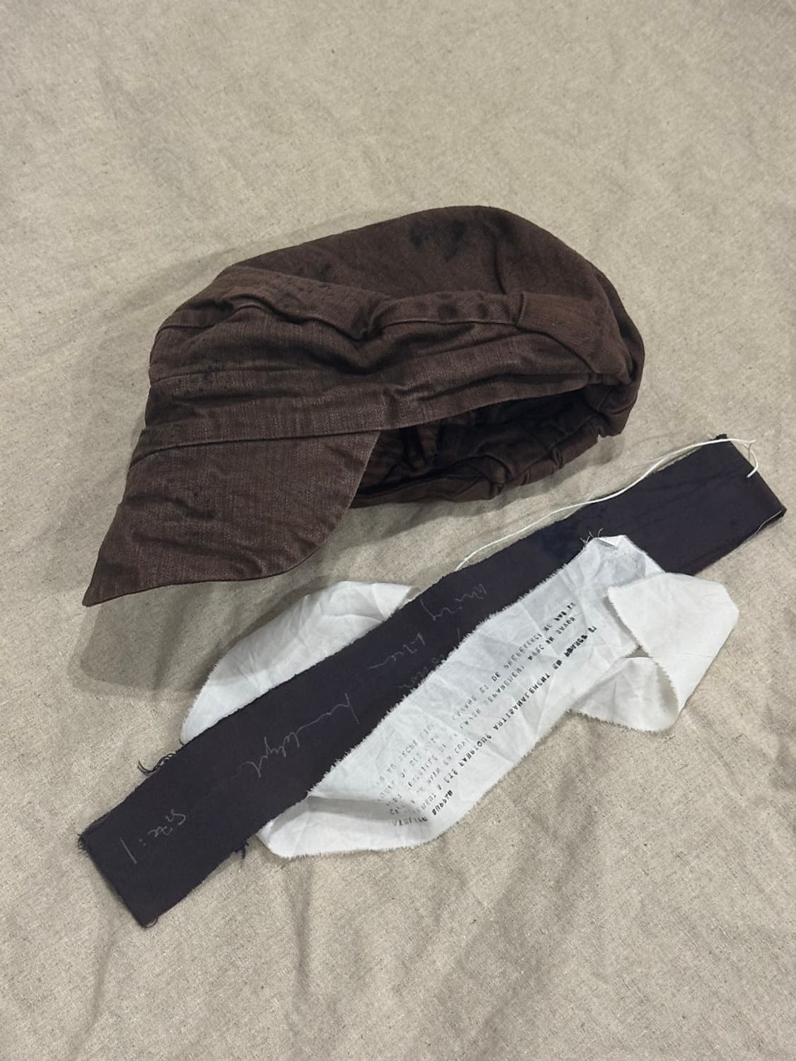 Atelier Suppan 핸드다이드 라인드 캡 상품이미지1