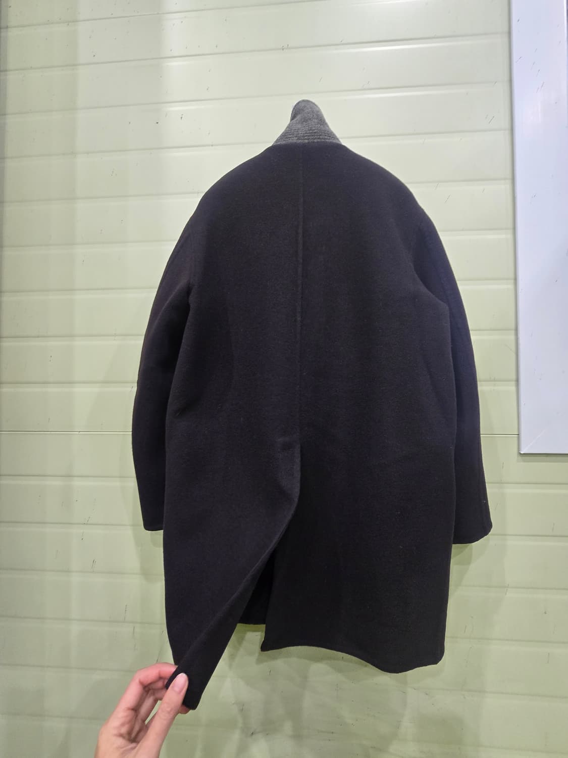 SYSTEM  핸드메이드 라인더블 브라운 코트 상품이미지6