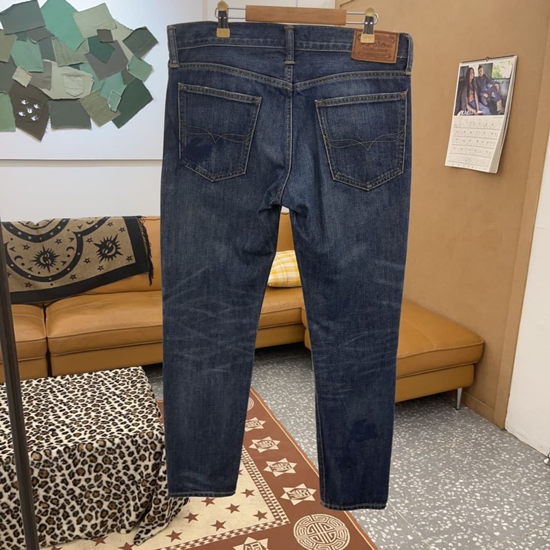 폴로 랄프로렌 스트릿 펑크 커스텀 페인팅 데님팬츠 28인치 C09561 상품이미지4