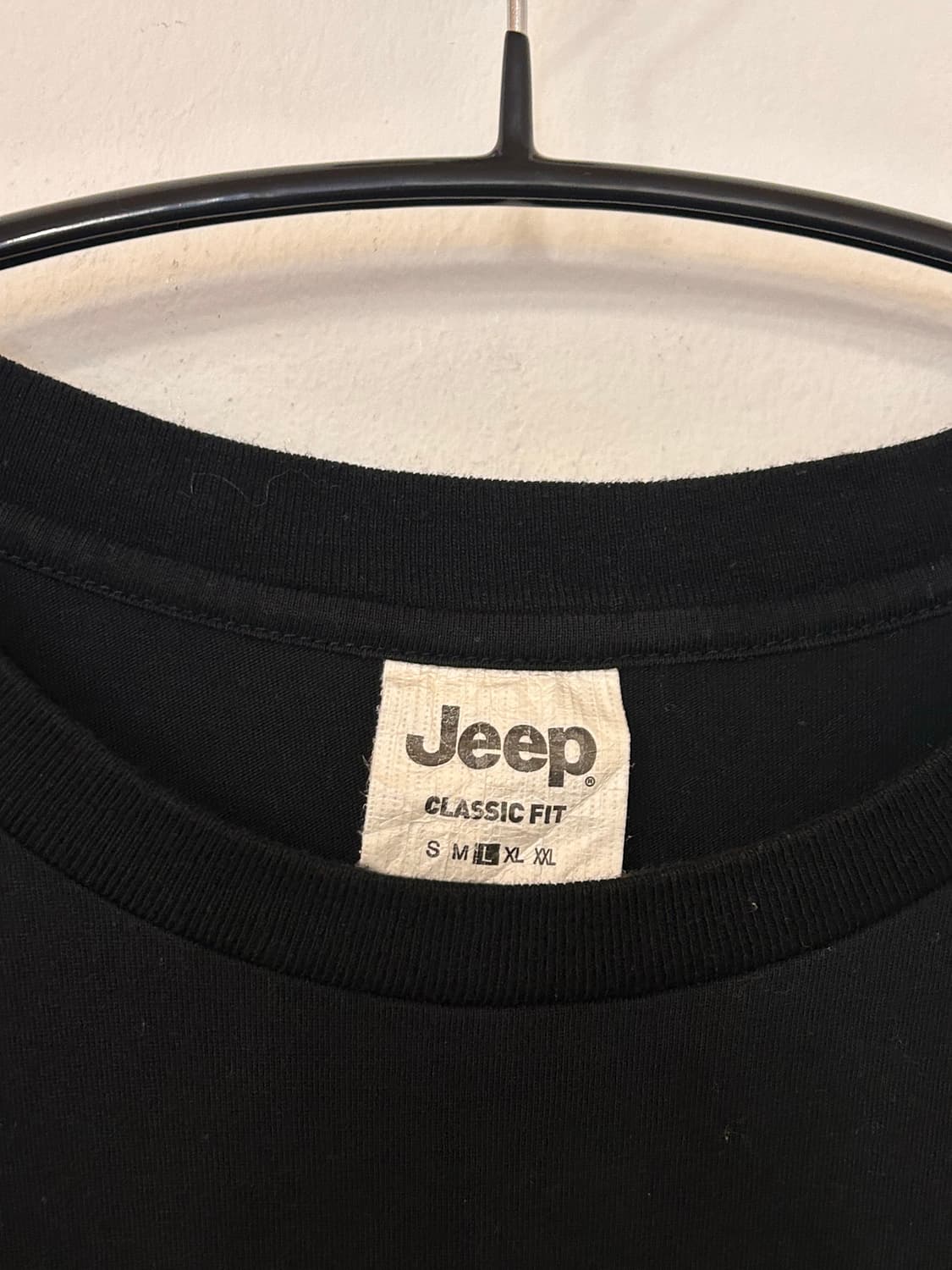 Jeep 클래식핏 블랙 반팔티 L (100) 상품이미지2