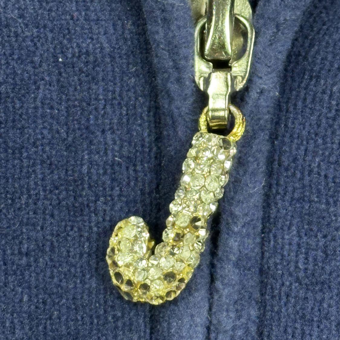 쥬시꾸뛰르 y2k 여성 벨벳 후드집업 네이비 여성S 상품이미지4