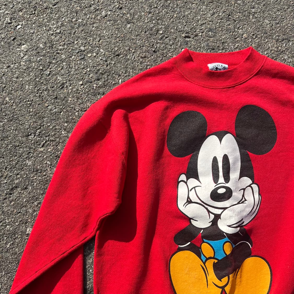 90‘s USA 미키마우스 스웻셔츠 상품이미지4