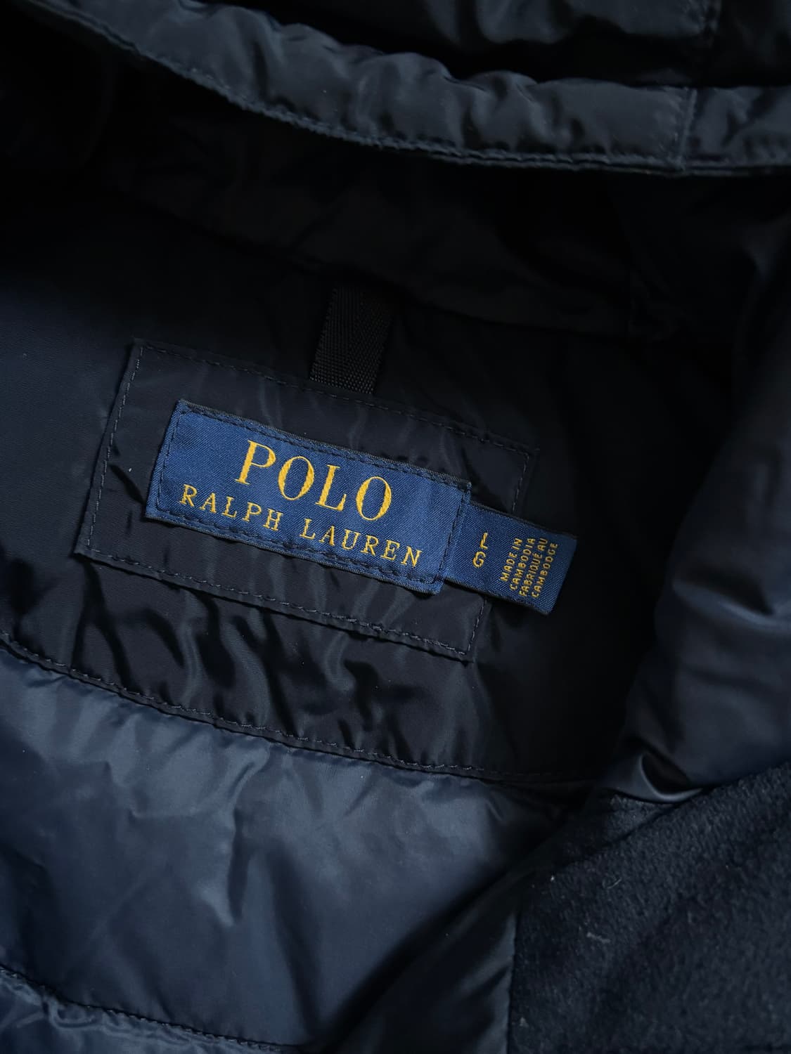 Polo 폴로 랄프로렌 신형라벨 레드포니 네이비컬러 후디드 덕다운 자켓 상품이미지5