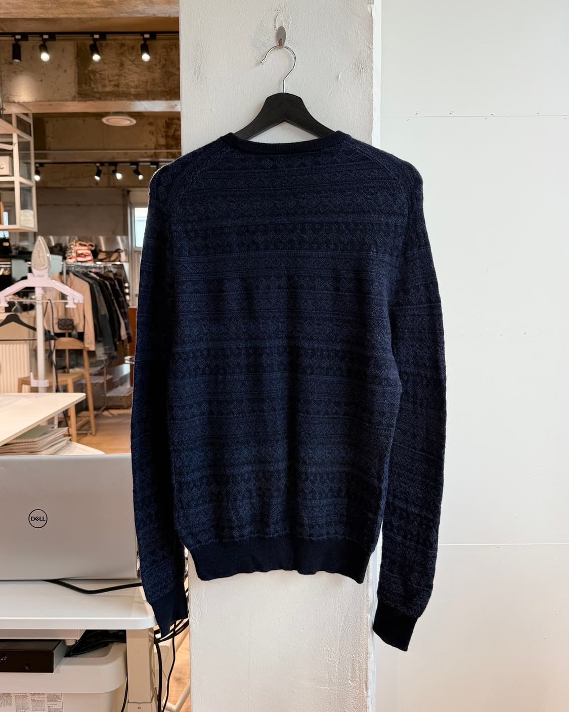 폴로 랄프로렌 네이비 노르딕 라운드넥 니트  상품이미지7